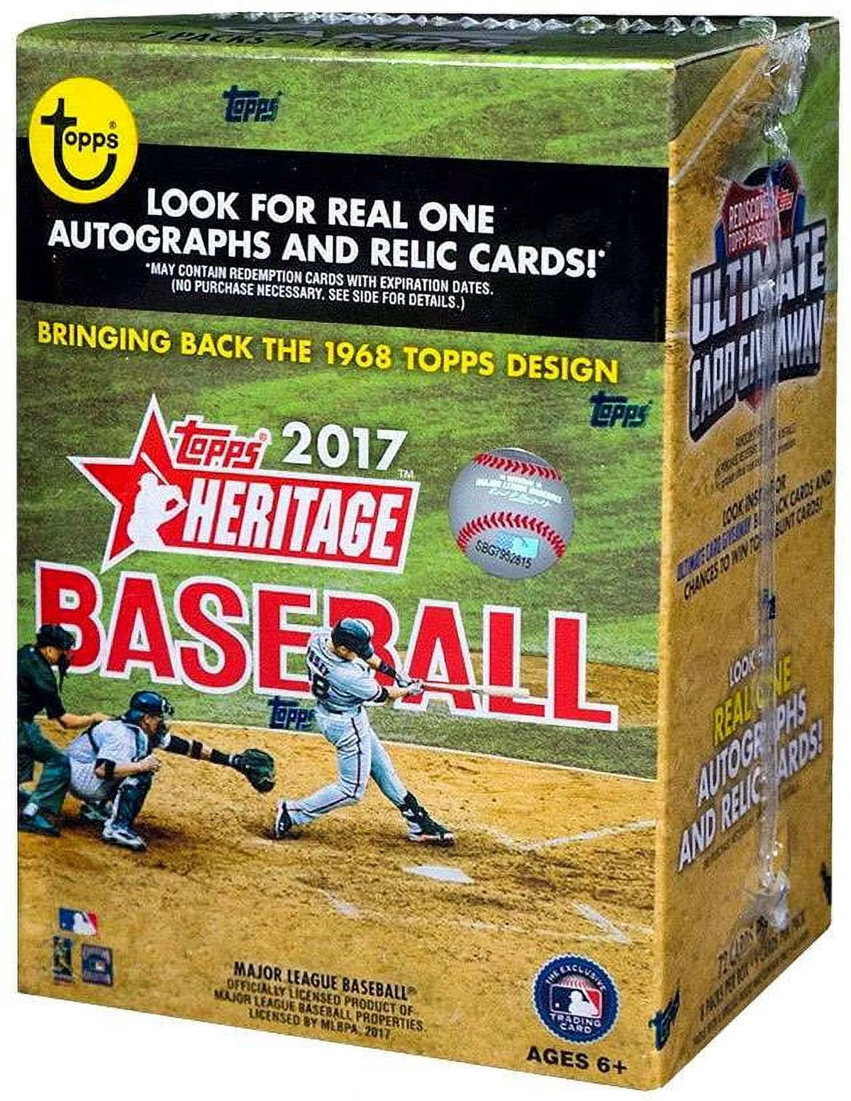 2017 Topps Heritage Baseball Trading Card Blaster Box E18167