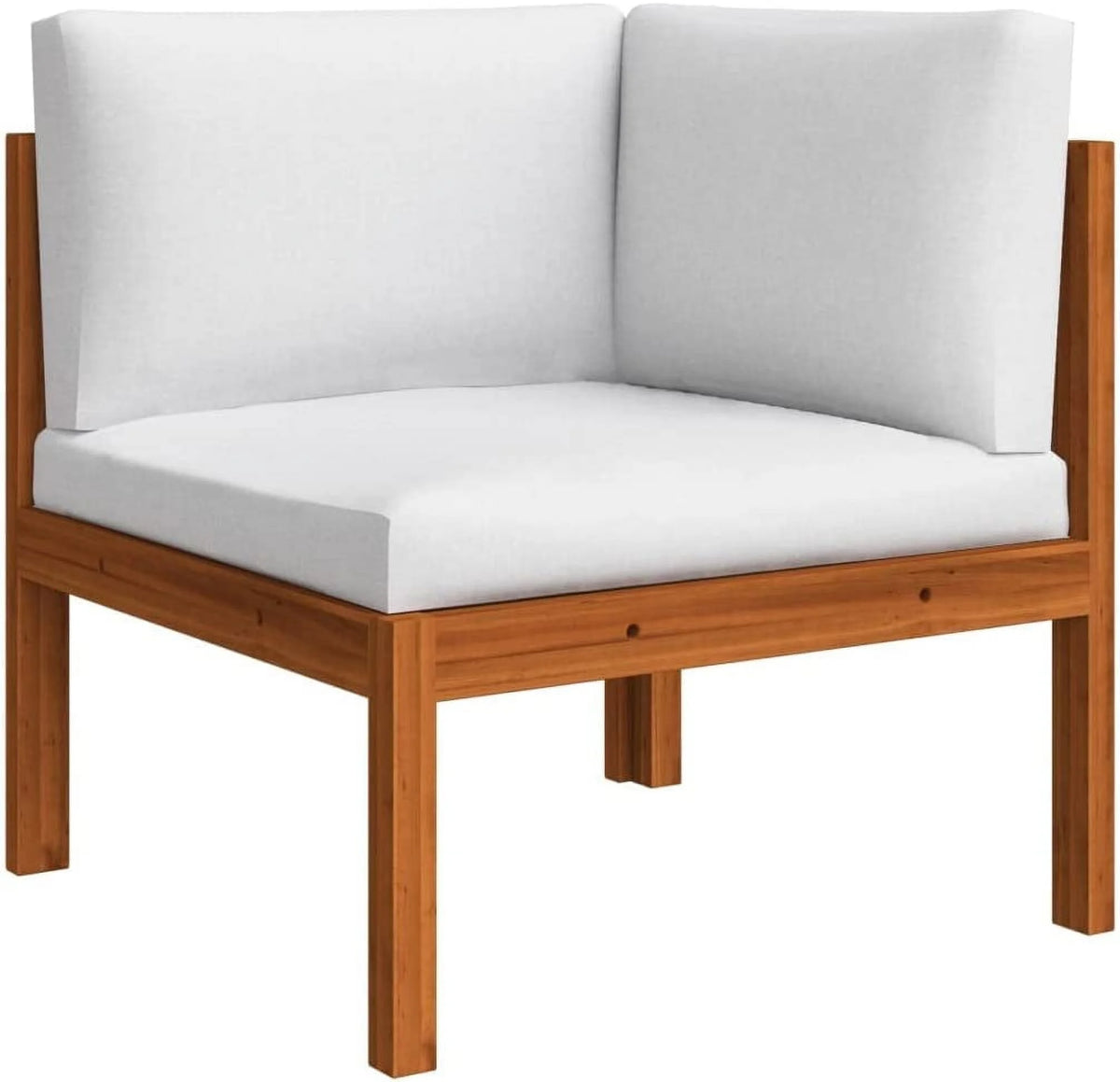 12 Piece Cream Solid Acacia Wood Patio Lounge Set X79807