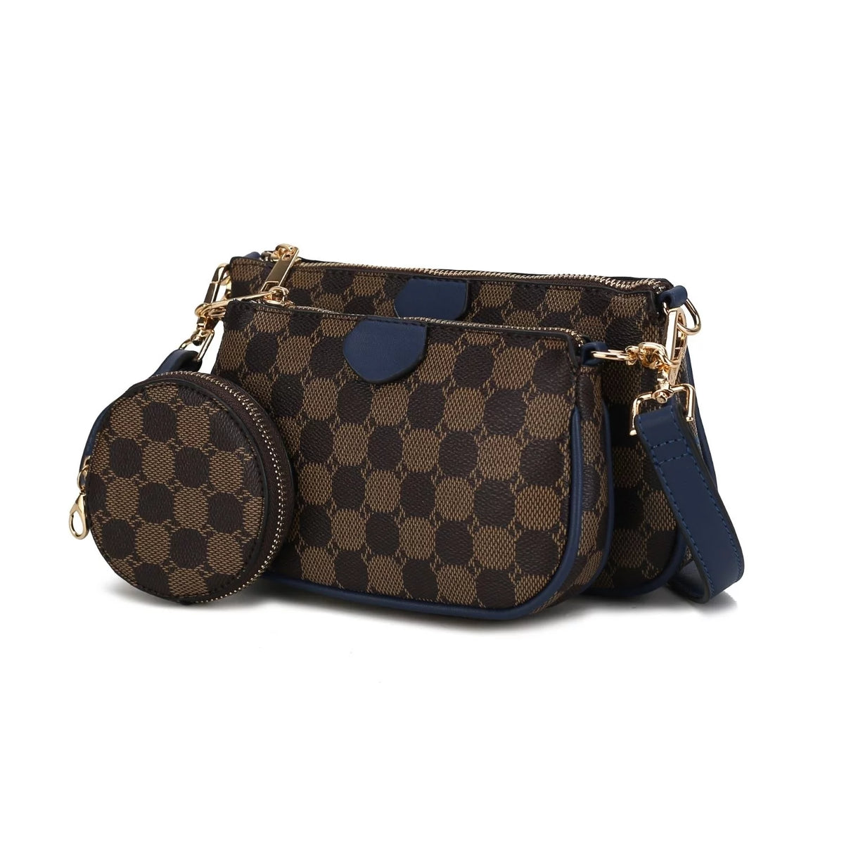 Black Crossbody Handbag 3-Piece Set A13442