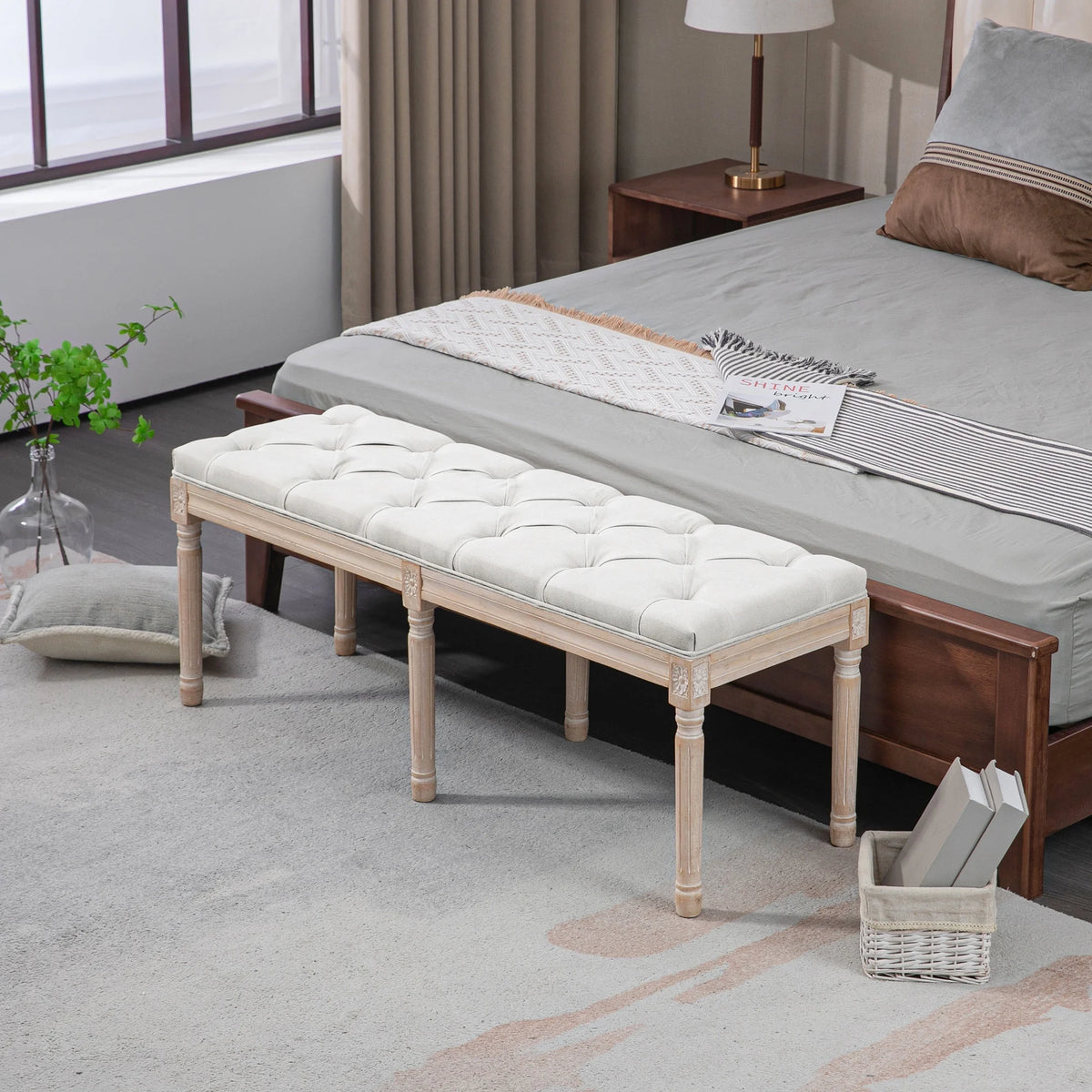 46" Upholstered Bed Bench X504