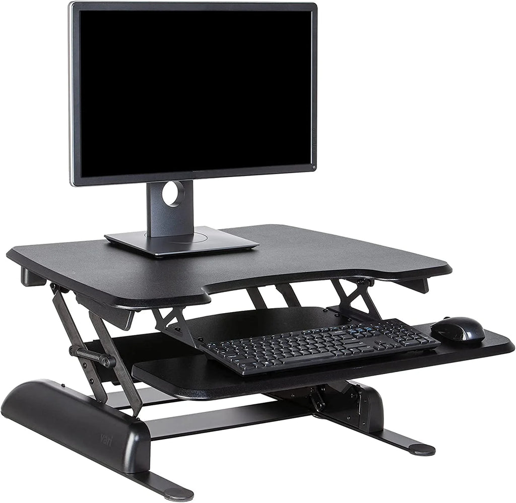 Adjustable 2-Tier Standing Desk Converter Black A642