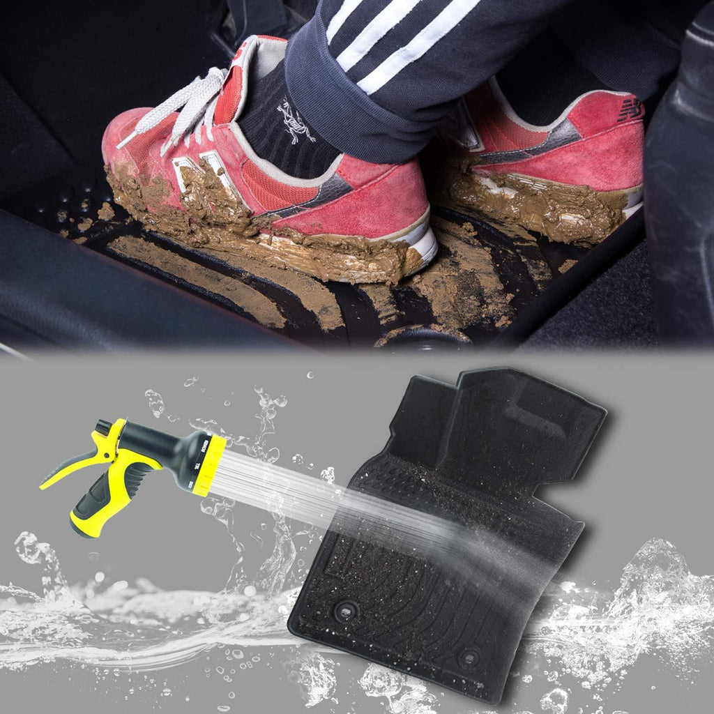 Black Floor Mats Liners Carpet Custom Fit H915684