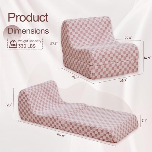 Checkerboard Fleece Bean Bag Chair H40363