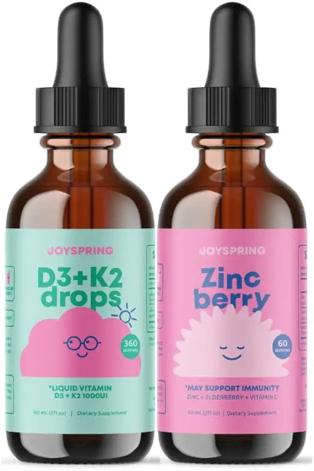 Liquid Vitamin D3 with K2 Zinc Supplements D591198