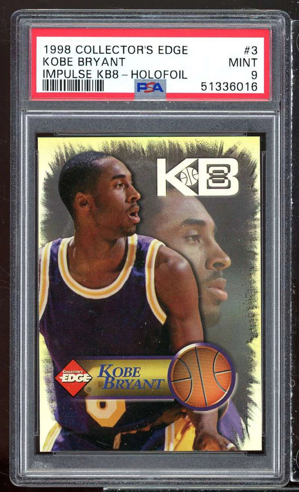 Kobe Bryant Card PSA 9 P8886