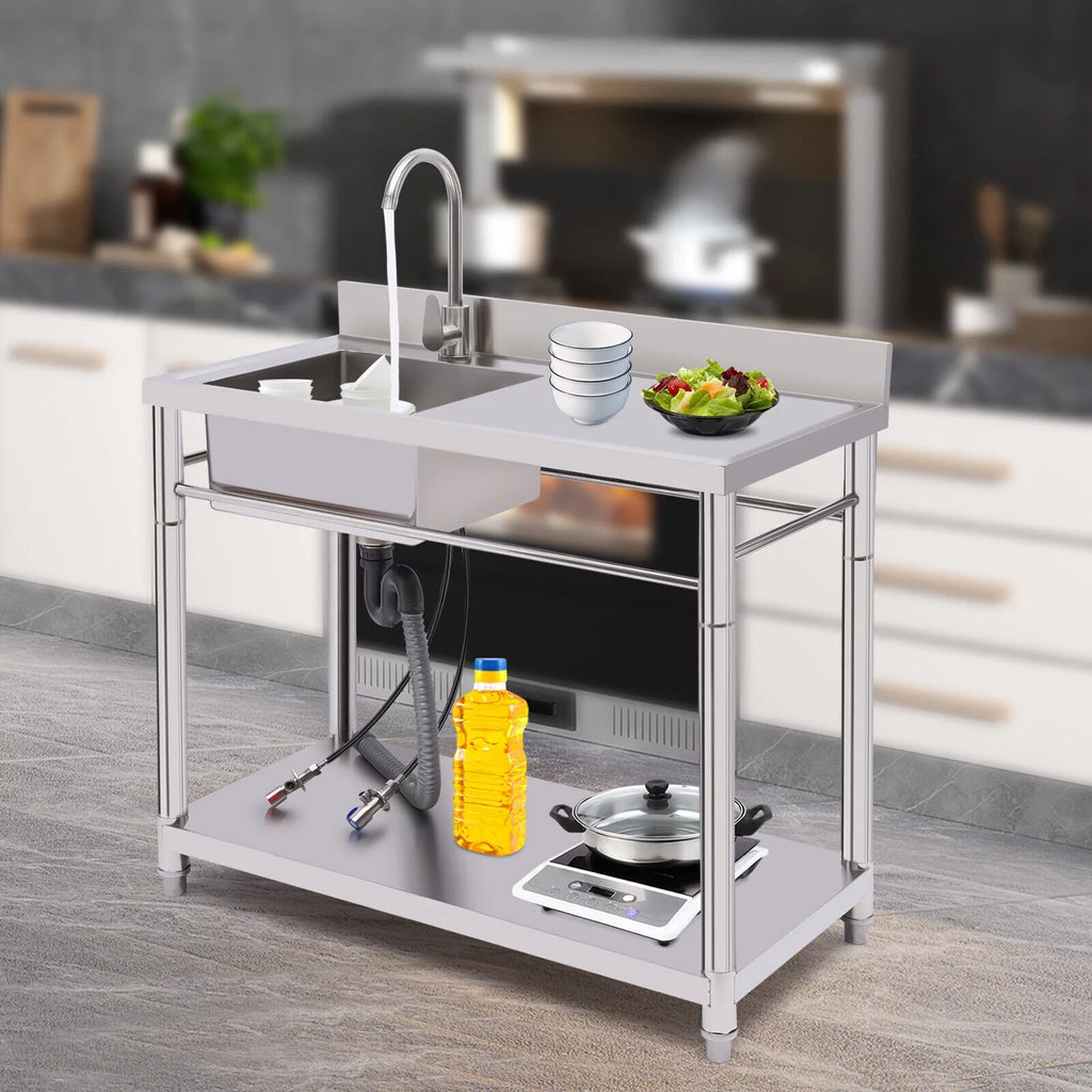 Stainless Steel 1 Compartment Utility Sink D793