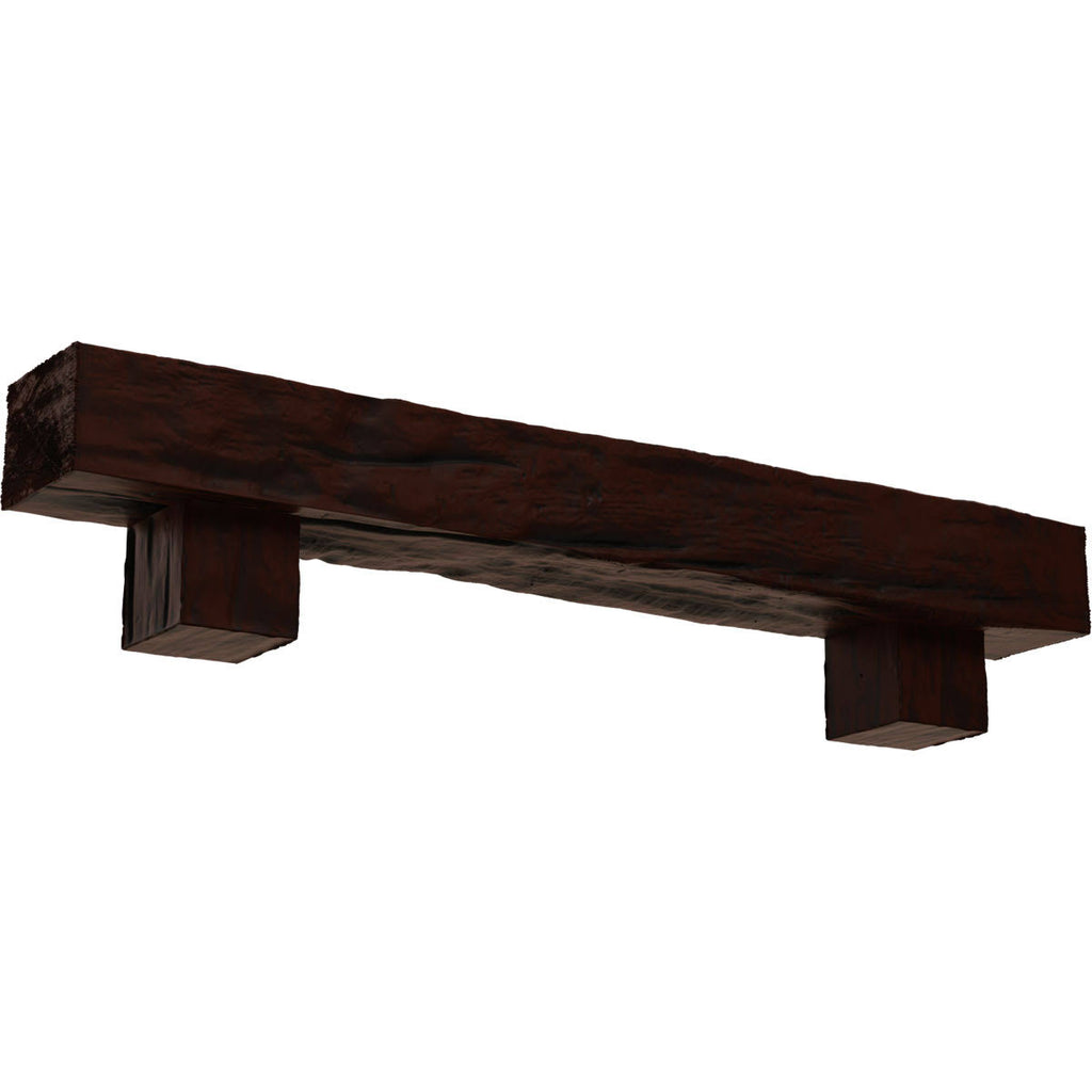 Faux Wood Fireplace Mantel Kit with Corbels H168