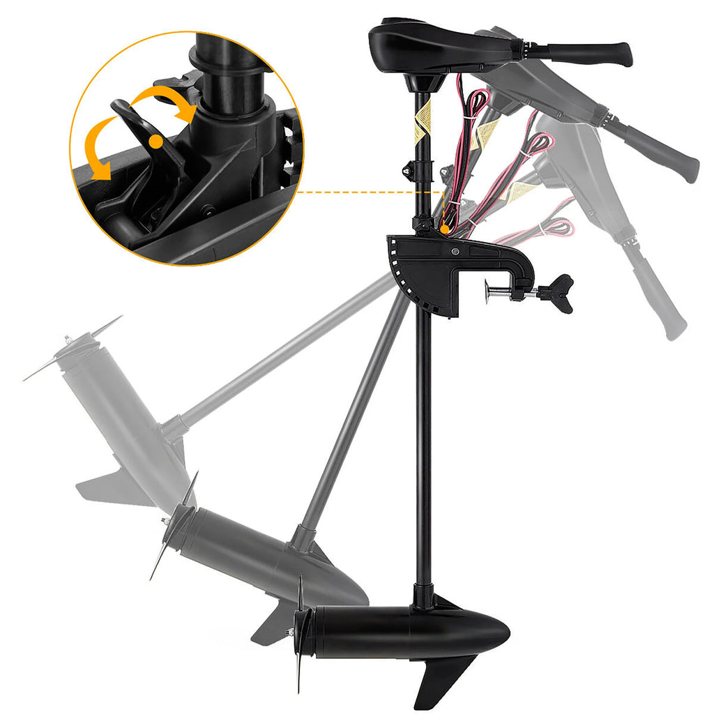 46lbs Freshwater Transom Mounted Trolling Motor 36 Shaft L417