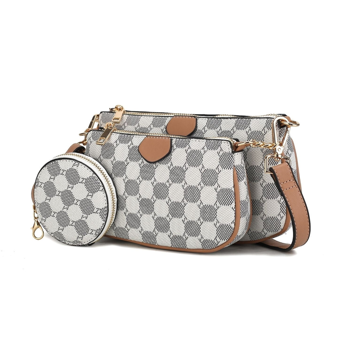 Black Crossbody Handbag 3-Piece Set A13442