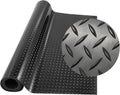Black 5x10 Ft Diamond Plate Rubber Floor Mat O4481