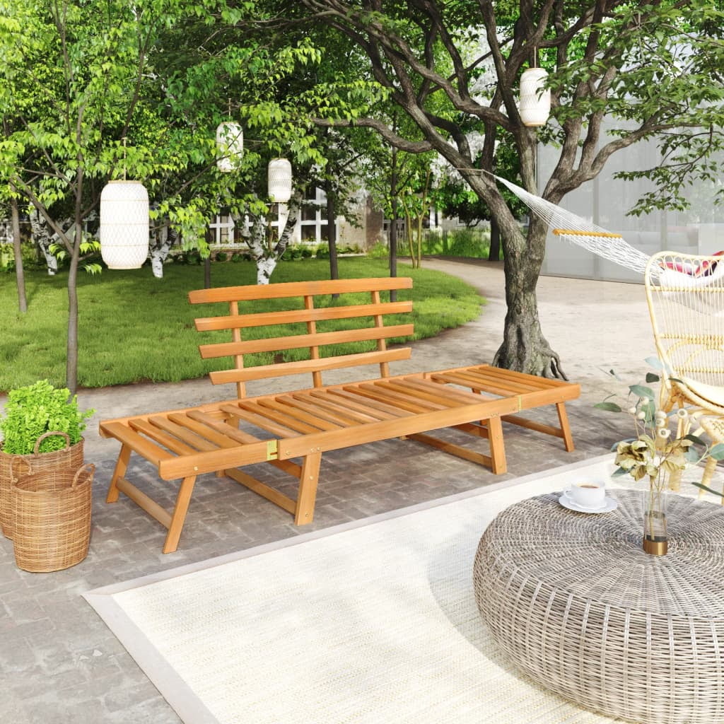 Solid Acacia Wood Patio Bench U802313