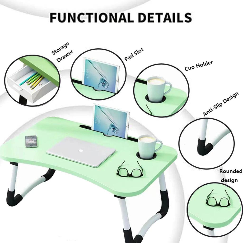 Foldable Lap Desk with Storage Drawer L172229