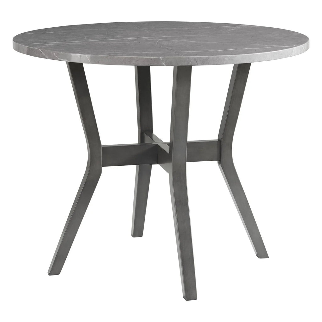 5 Pc Round Counter Set with Faux Marble Top C370