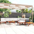 12 Piece Cream Solid Acacia Wood Patio Lounge Set X79807