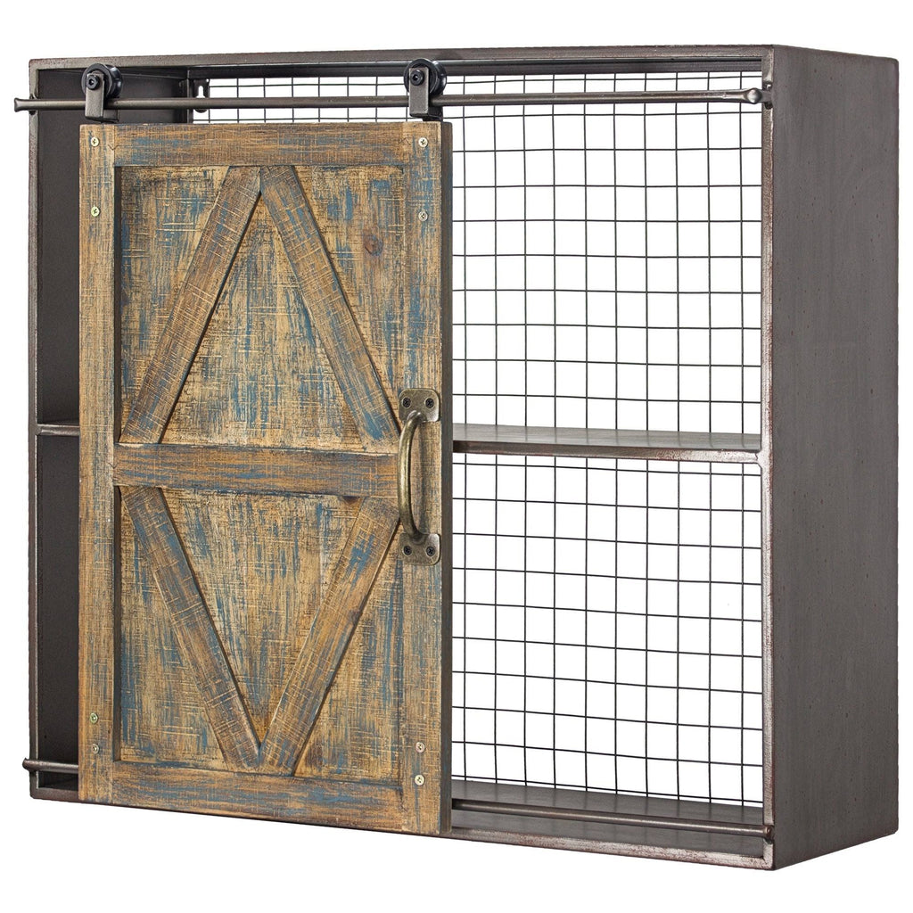 Brown Farmhouse Wall Shelf S452171