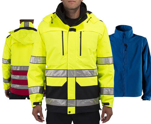 High Visibility Jacket 2XL Dark Navy Q2326