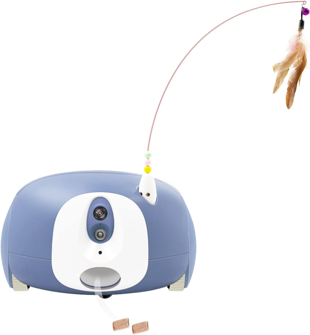 Pet Camera Robot, Cat Dog Treat Dispenser, 1080P HD Camera with Night Vision I46176