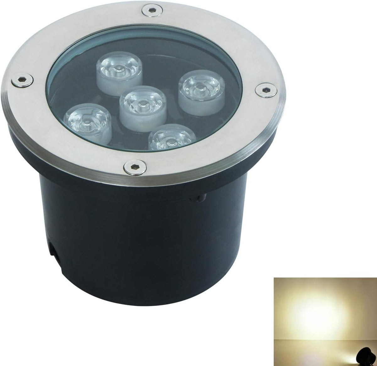 5W 12V Warm White IP67 Waterproof LED Landscape Lights 4 Pack Z38693