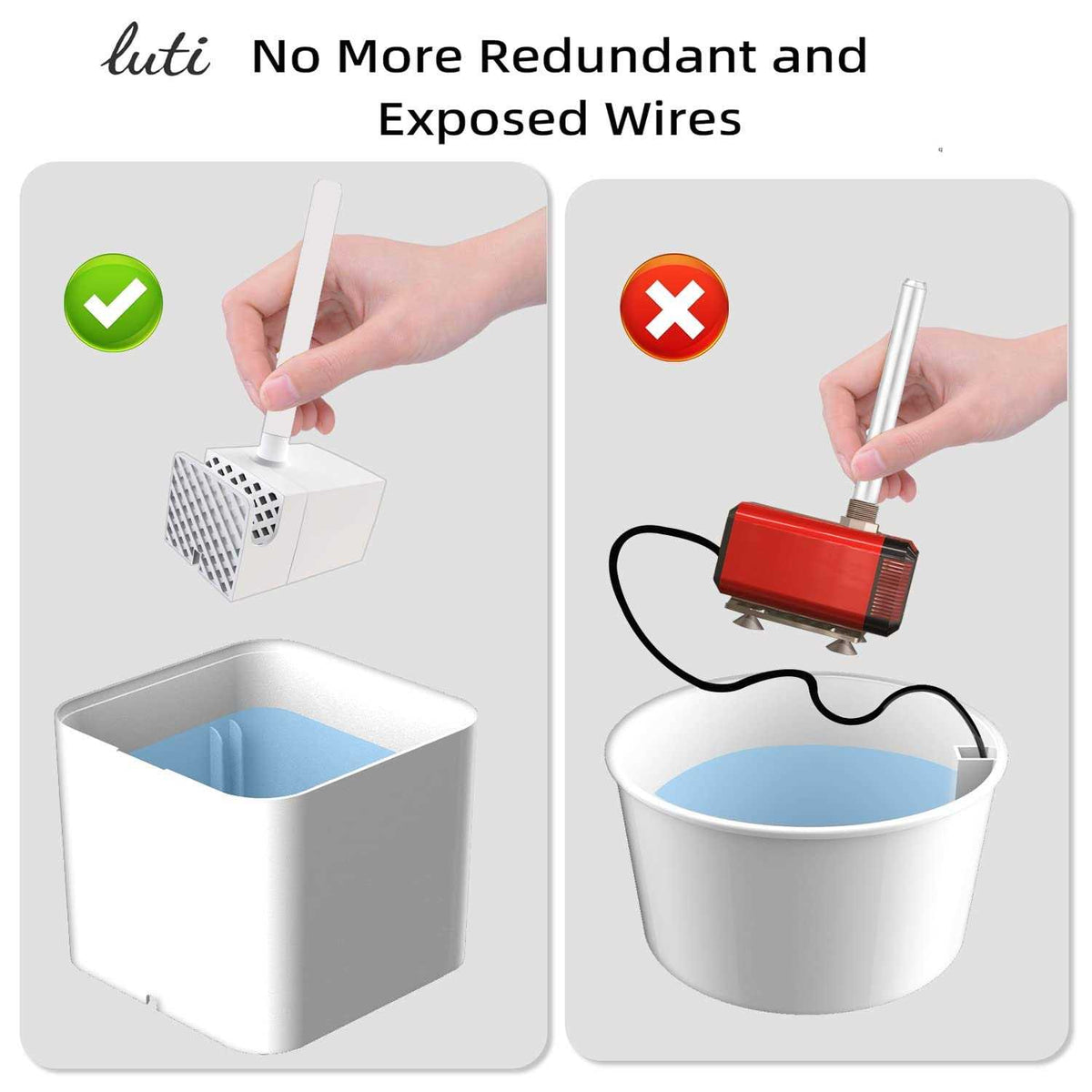Wireless Cat Water Fountain D998
