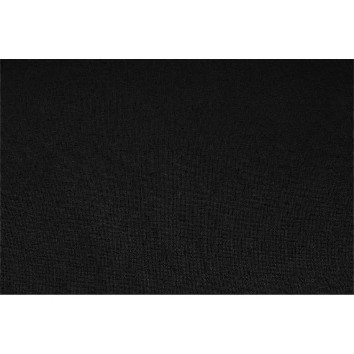 Black Linen Fabric Modular 2 Piece Armless Loveseat F3660