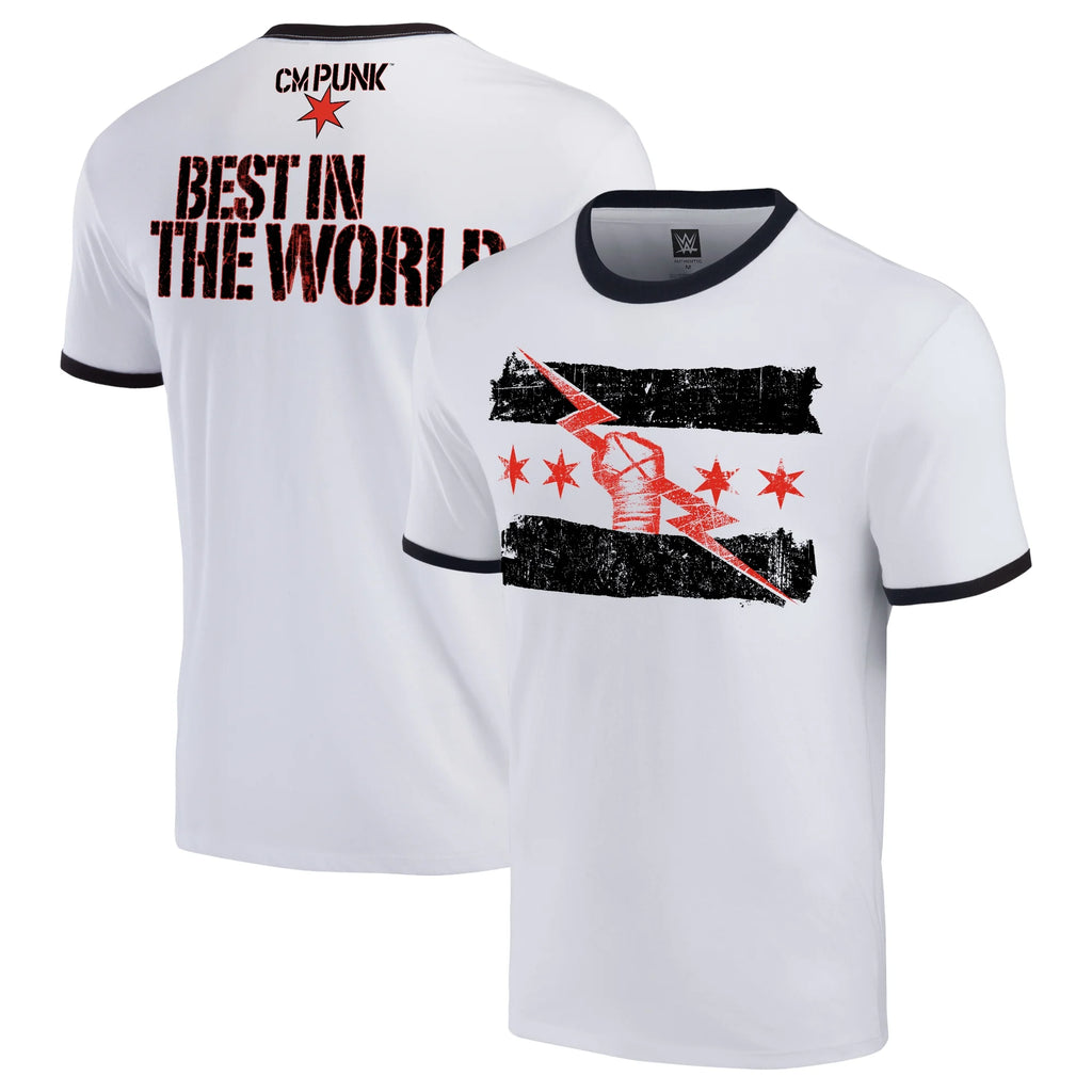 Men's White/Black Ringer T-Shirt G971180