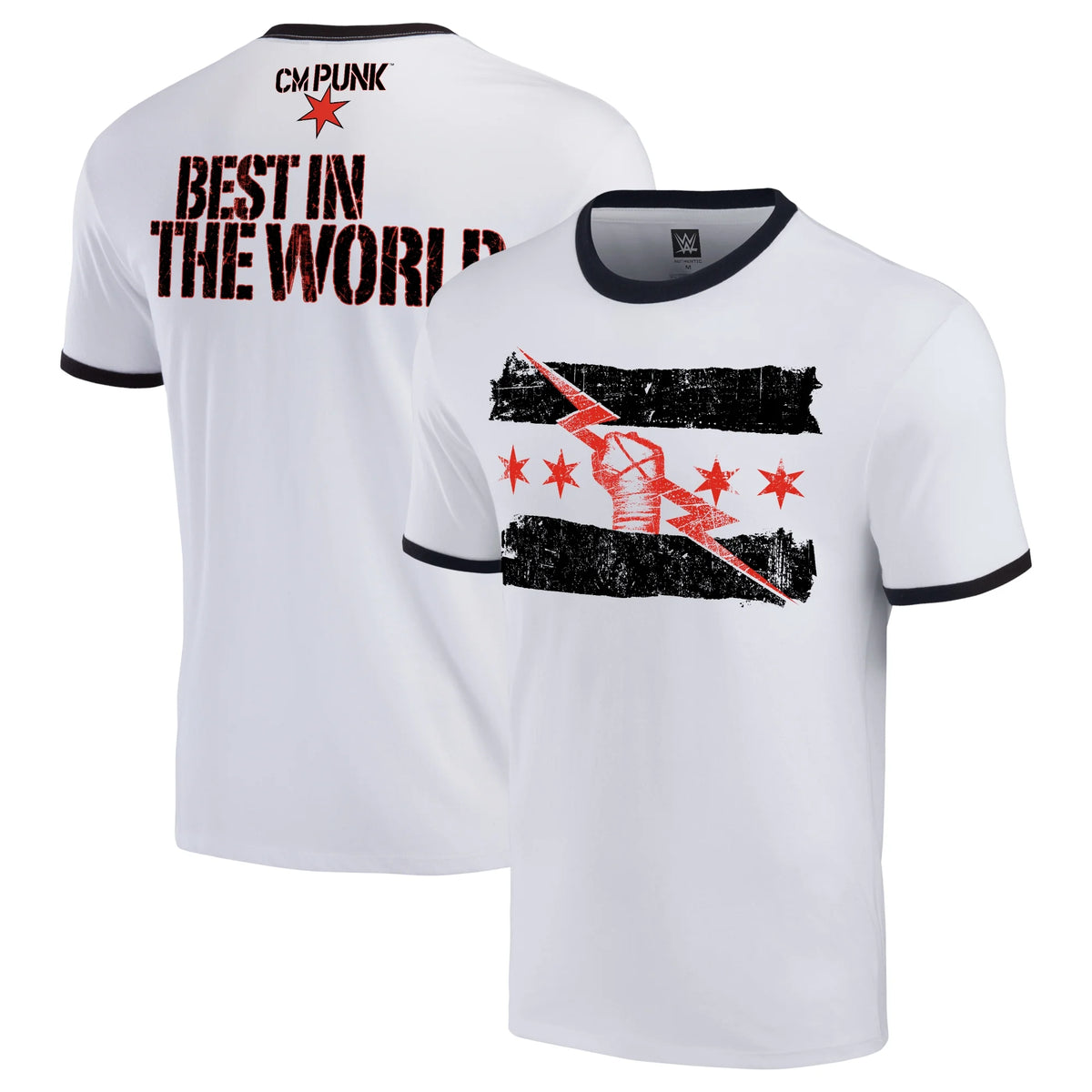 Men's White/Black Ringer T-Shirt G971180