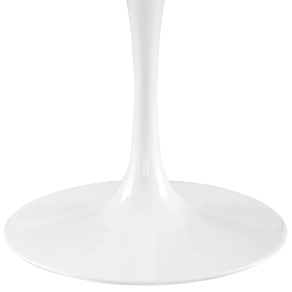 60" Round Wood Top Dining Table in White Q738
