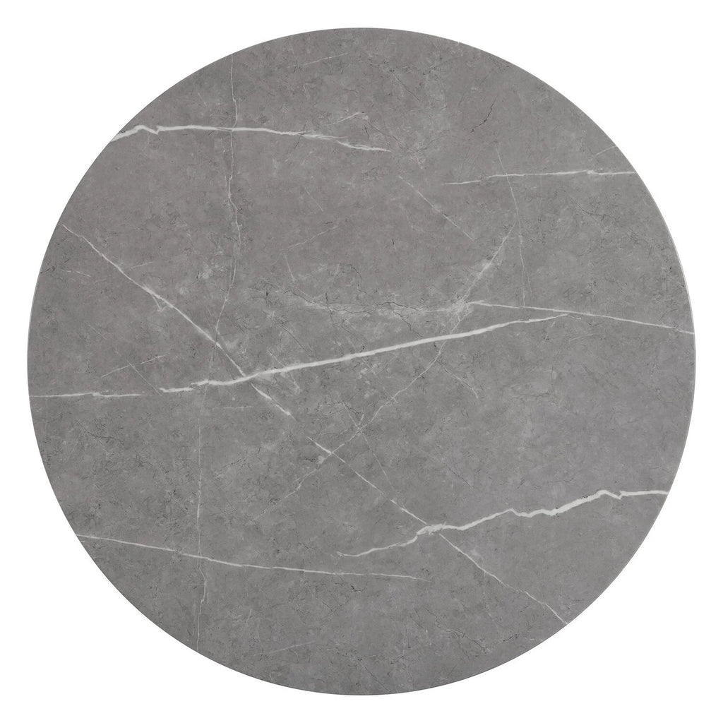 5 Pc Round Counter Set with Faux Marble Top C370