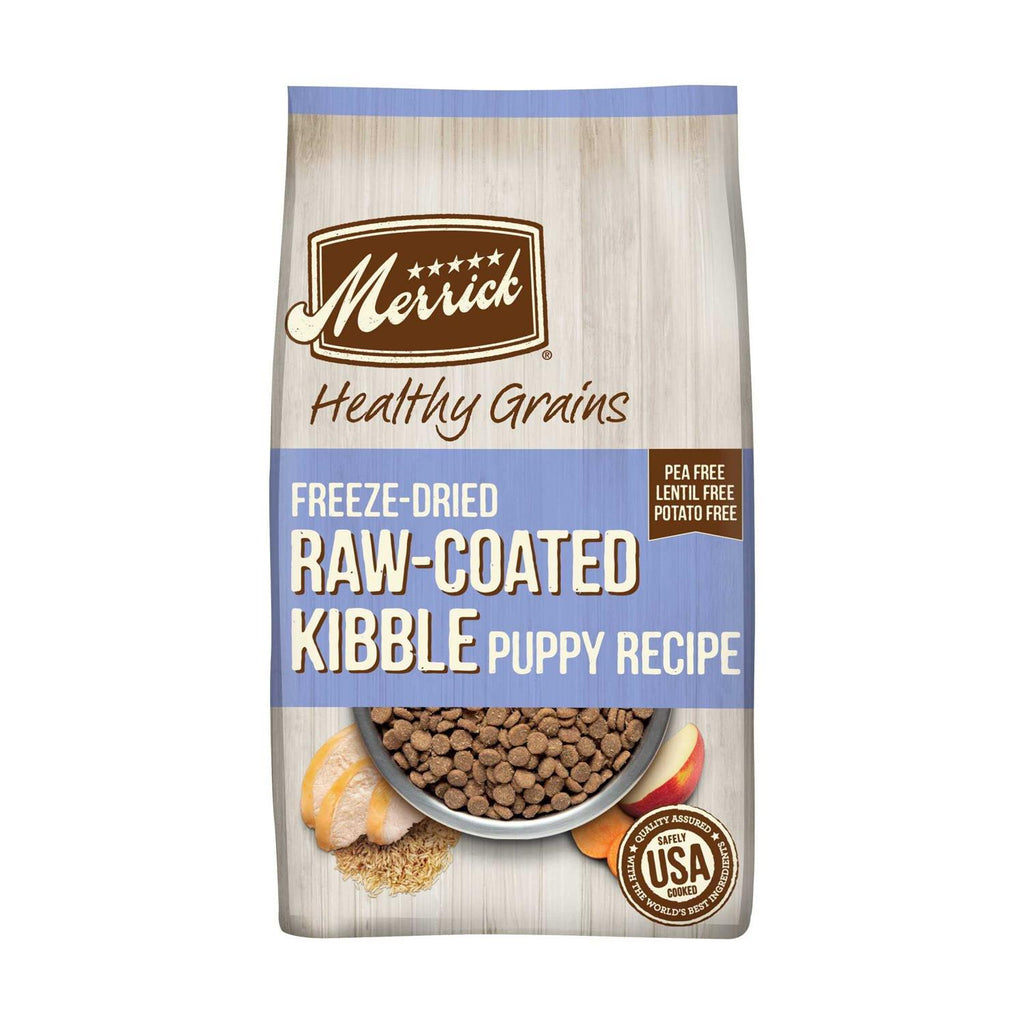 Healthy Grains Freeze Dried Raw Coated Dry Dog Food Puppy Recipe K9554