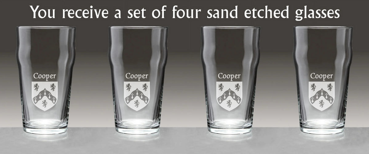 Irish Pub Glasses Set of 4 B713