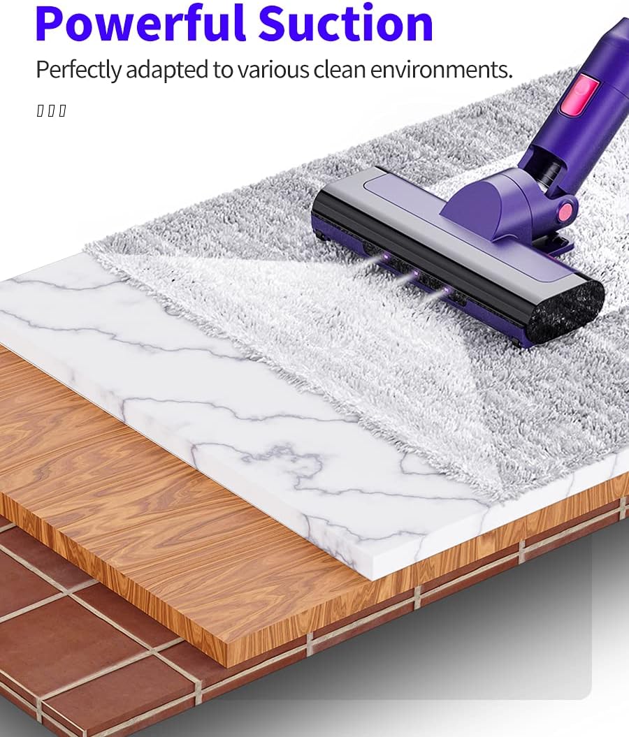 Cordless Vacuum Cleaner 24Kpa 40 min 250W Purple N18838