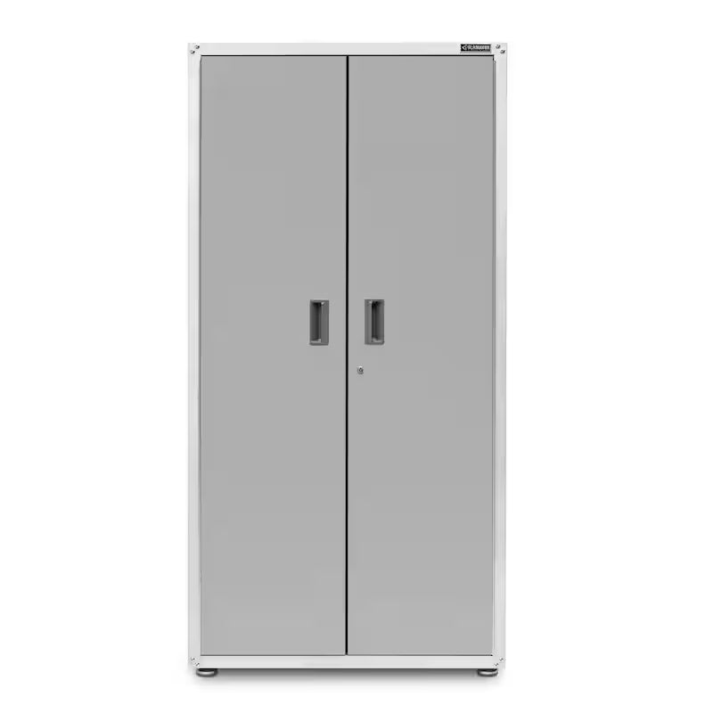 Steel Freestanding Garage Cabinet in Gray Slate F765380