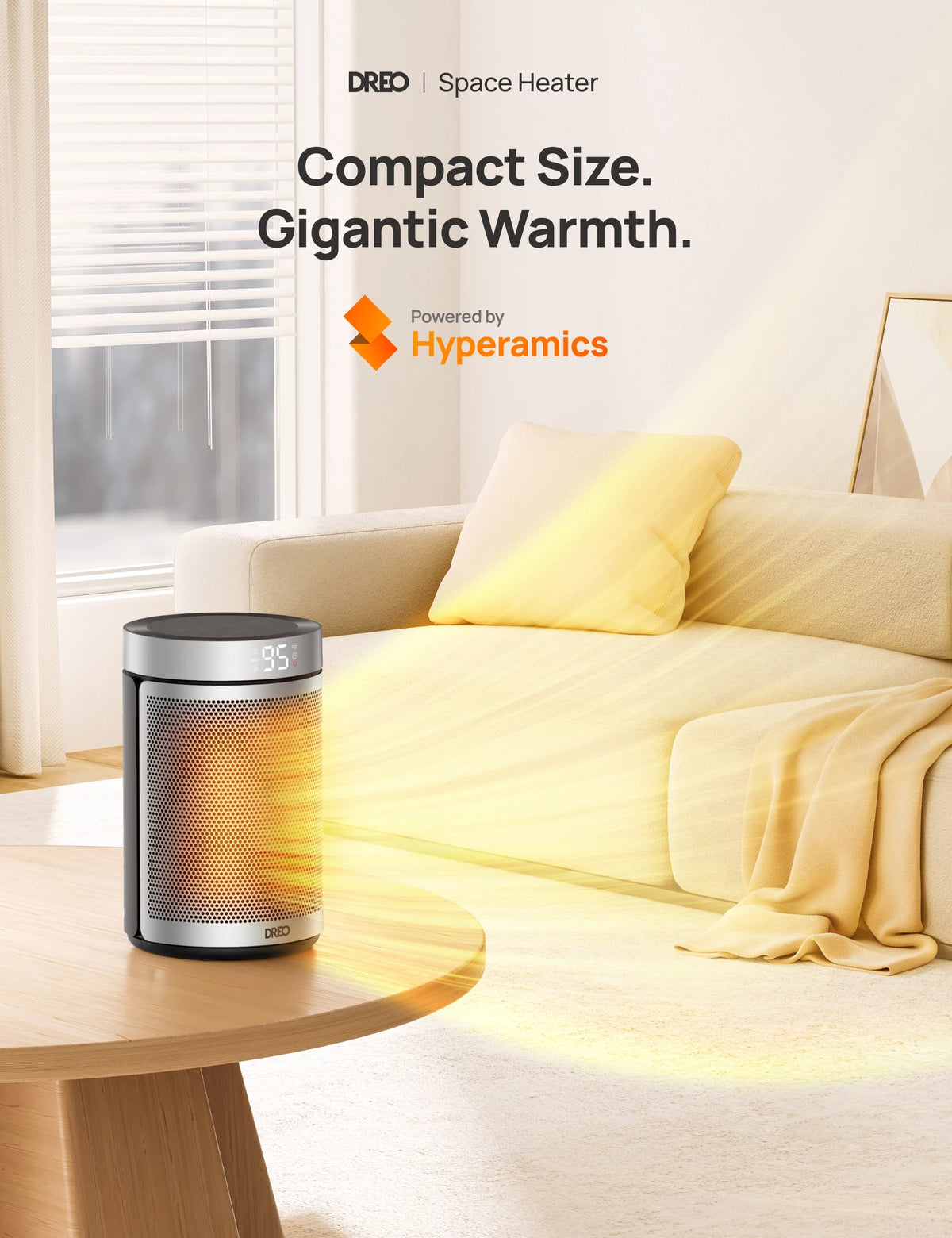 Portable 1500W PTC Ceramic Electric Space Heater R66722