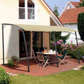 13'x10' Beige Steel Outdoor Awning Gazebo W913439