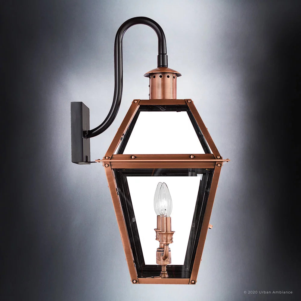 Outdoor Wall Sconce with Clear Glass C591635
