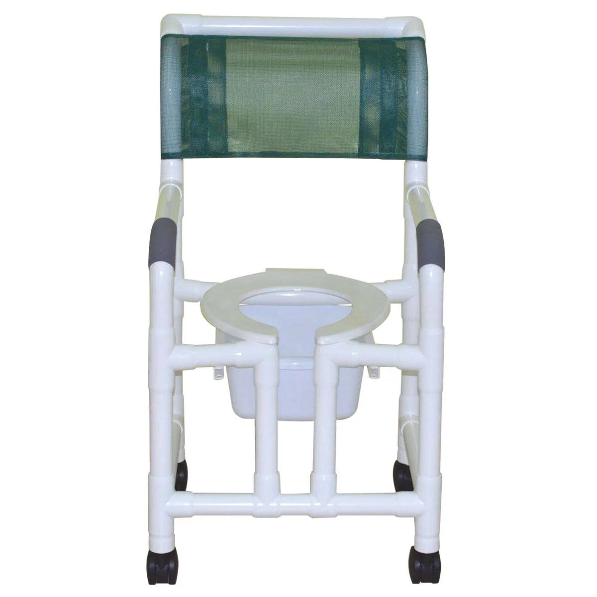 Shower Chair with Open Front and Slide Out Commode Pail D6013