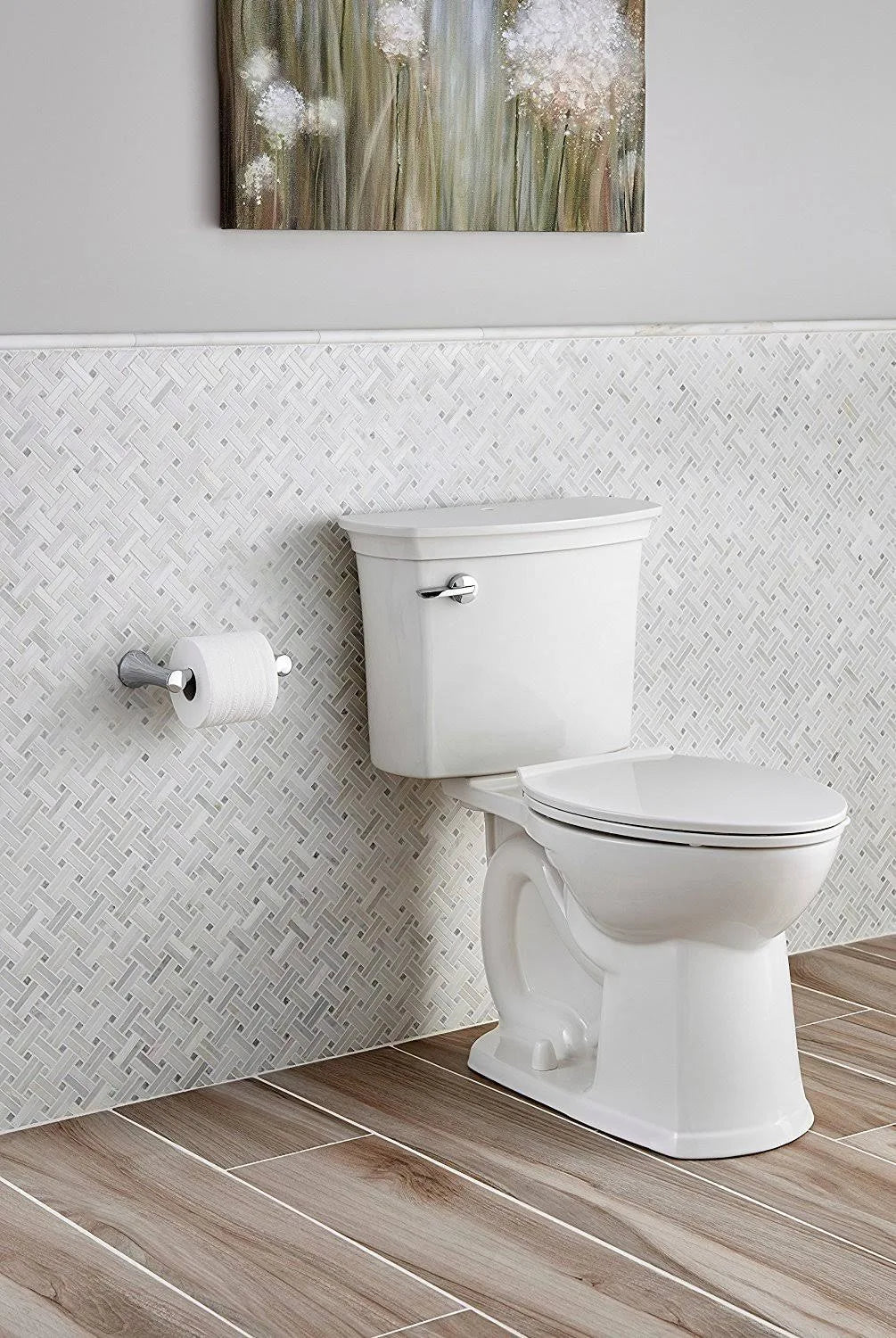 Two Piece Elongated Toilet White E649