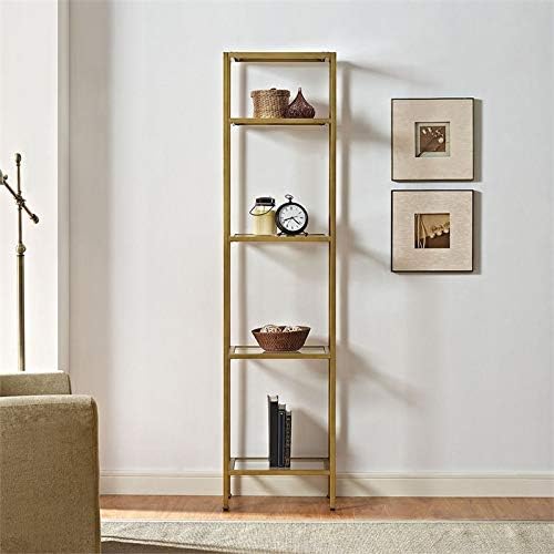 Gold Narrow Open Display Case S2418