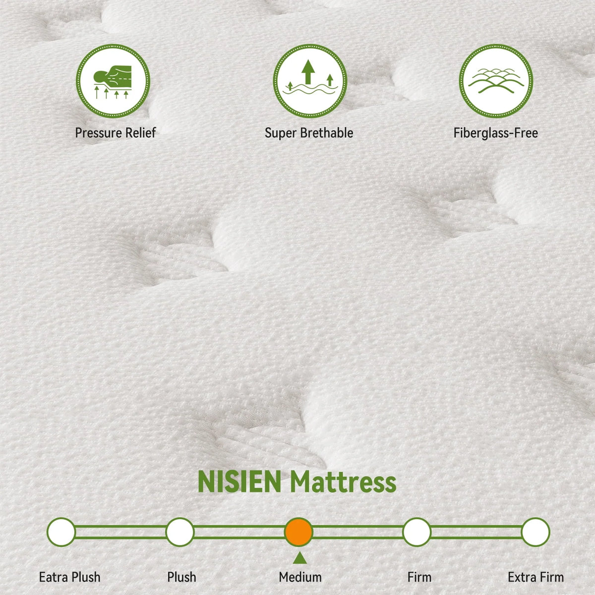 Queen 10 Inch Hybrid Memory Foam Mattress H4296