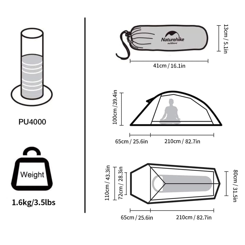 Backpacking Tent Lightweight Waterproof C44486