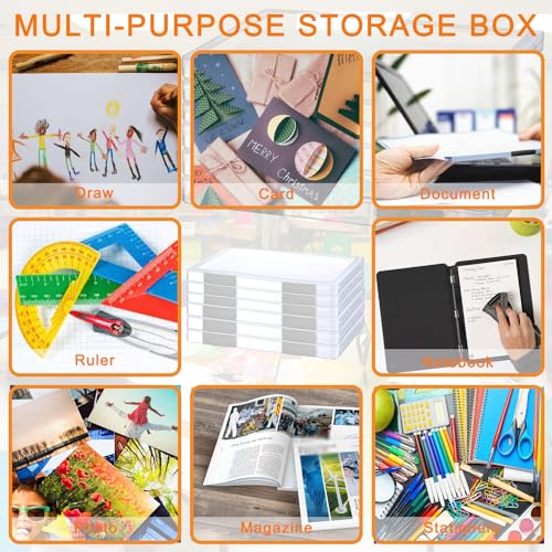 Clear A4 Plastic File Storage Box X77517