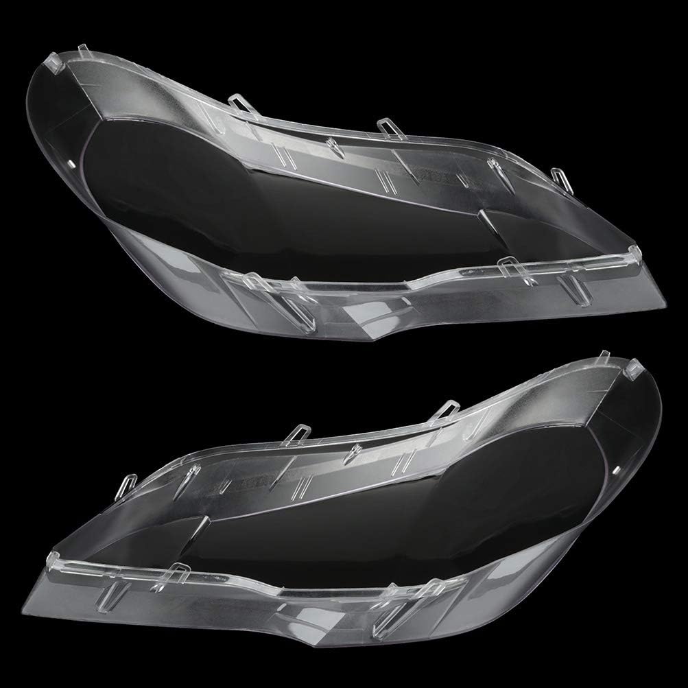 Left+Right Headlight Headlamp Clear Lens Shell Cover O965010