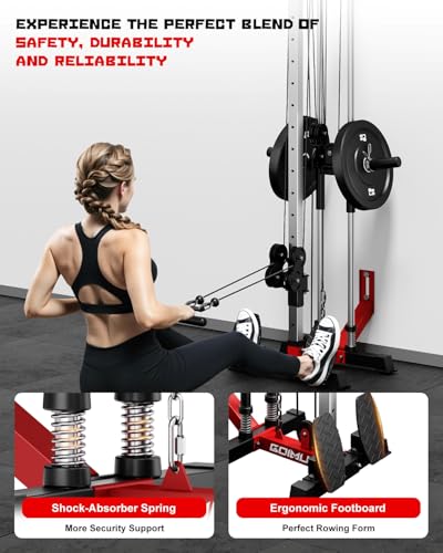 Wall Mount Cable Crossover Machine with 17 Positions Y5952