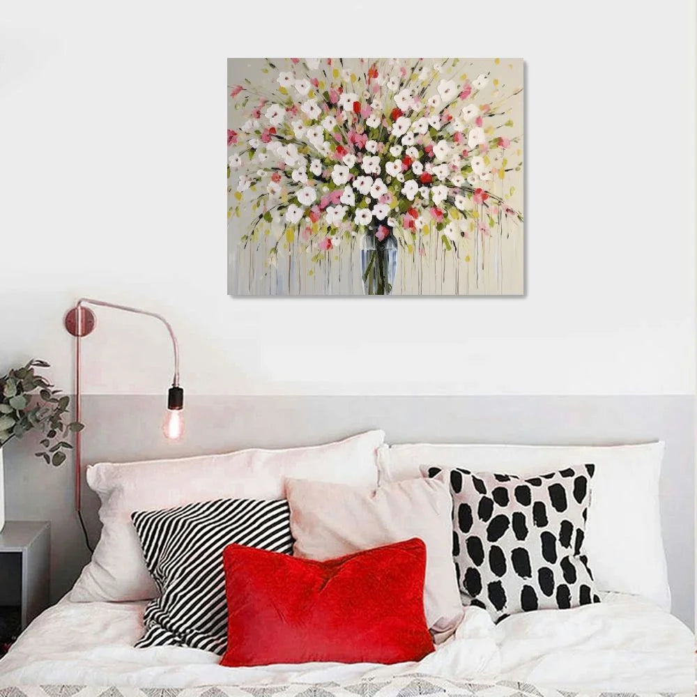 20x16 Inch Hand-painted Floral Oil Painting Wall Art W45476