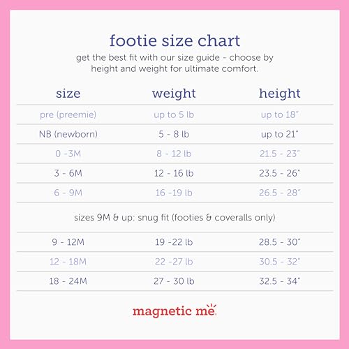 Soft Modal Baby Footie Pajamas with Magnetic Fastener B308
