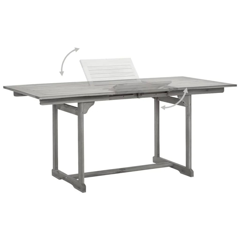 Patio Dining Table Solid Acacia Wood L323