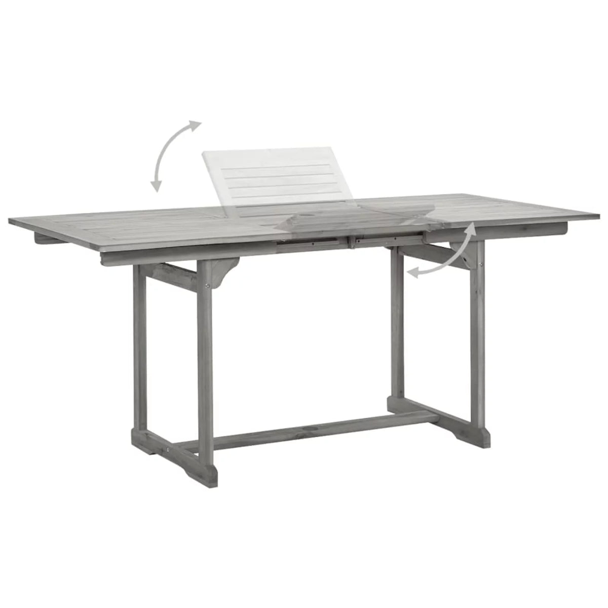 Patio Dining Table Solid Acacia Wood L323