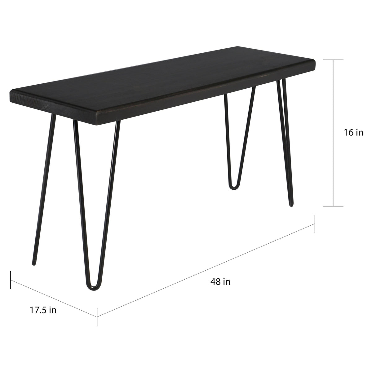 Ebony Wood Bench Q5830