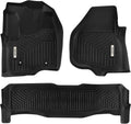 Black TPE All-Weather Floor Mats Full Set Liners Y309
