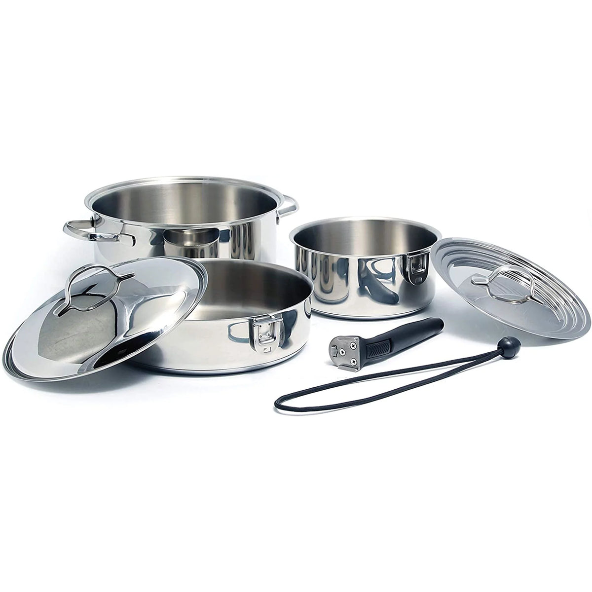 7 Piece Stainless Steel Cookware Set O280887